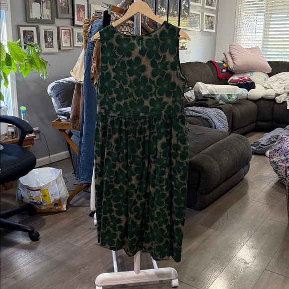 SHEIN Green Floral Midi Dress - Picture 6 of 6